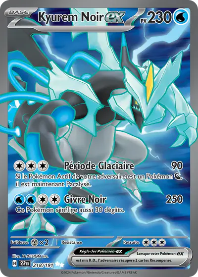 Image de la carte Pokemon Kyurem Noir ex 218/191