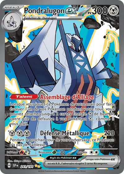 Image de la carte Pokemon Pondralugon ex 241/191