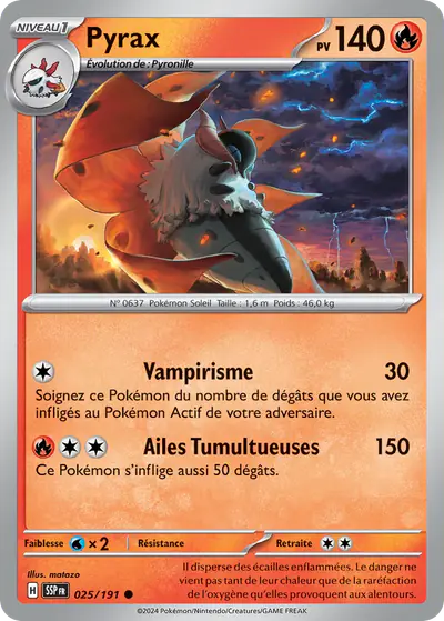 Image de la carte Pokemon Pyrax 025/191