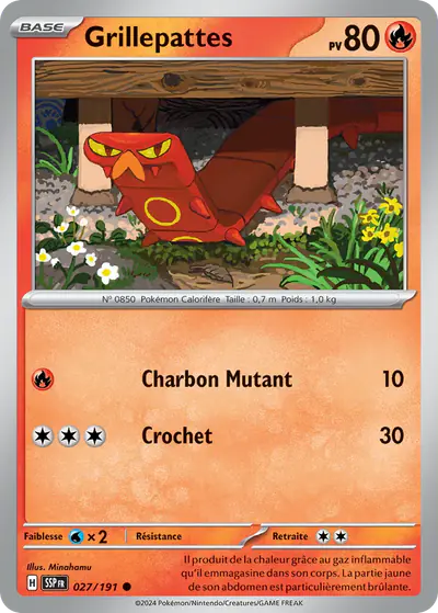 Image de la carte Pokemon Grillepattes 027/191