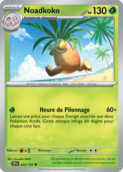 Image de la carte Pokemon Noadkoko 003/191