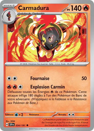 Image de la carte Pokemon Carmadura 034/191