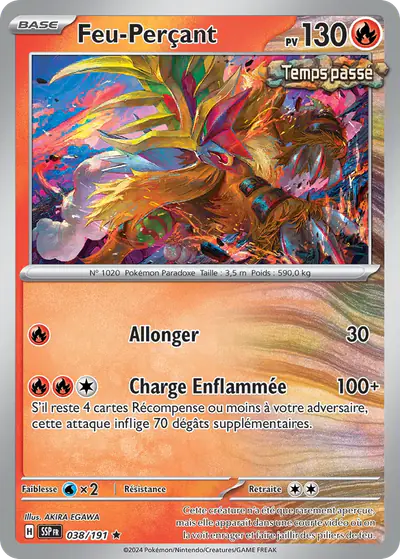 Image de la carte Pokemon Feu-Perçant 038/191