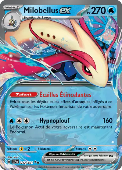Image de la carte Pokemon Milobellus ex 042/191