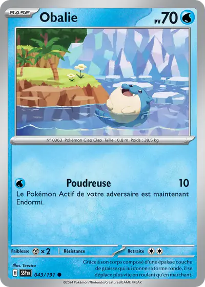 Image de la carte Pokemon Obalie 043/191