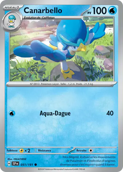 Image de la carte Pokemon Canarbello 051/191