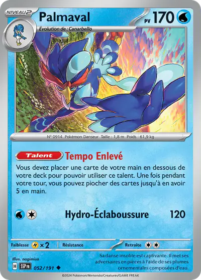 Image de la carte Pokemon Palmaval 052/191