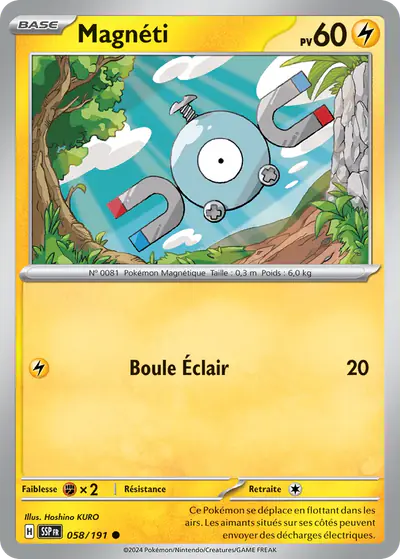 Image de la carte Pokemon Magnéti 058/191