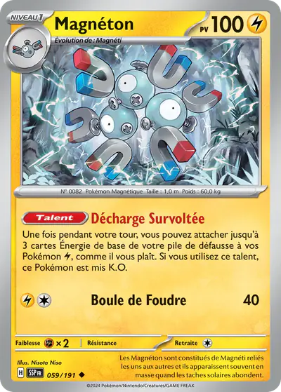 Image de la carte Pokemon Magnéton 059/191