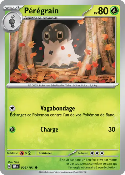 Image de la carte Pokemon Pérégrain 006/191