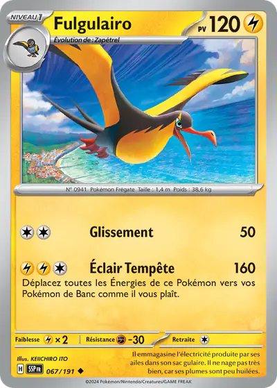 Image de la carte Pokemon Fulgulairo 067/191