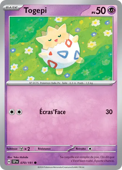Image de la carte Pokemon Togepi 070/191