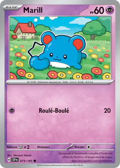 Image de la carte Pokemon Marill 073/191