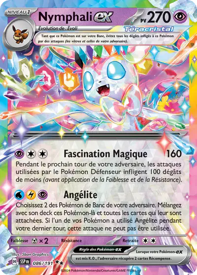 Image de la carte Pokemon Nymphali ex 086/191