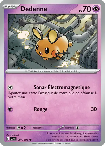 Image de la carte Pokemon Dedenne 087/191