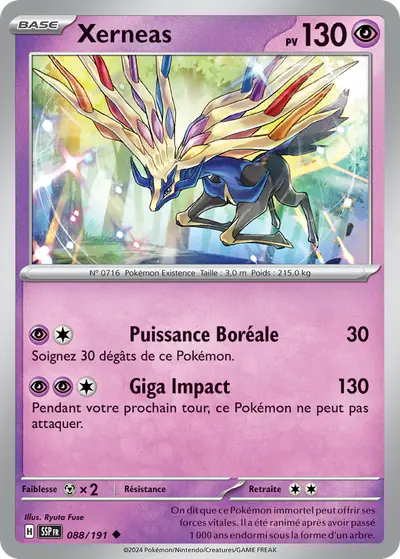 Image de la carte Pokemon Xerneas 088/191