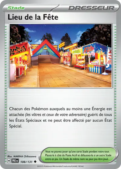 Image de la carte Pokemon Lieu de la Fête 108/131
