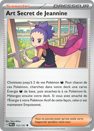 Image de la carte Pokemon Art Secret de Jeannine 112/131