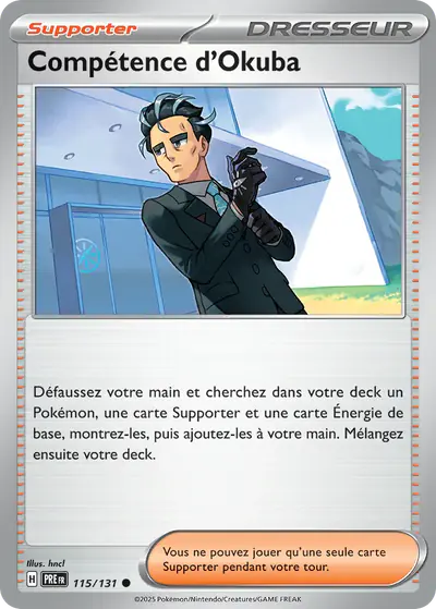 Image de la carte Pokemon Compétence d'Okuba 115/131