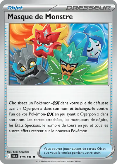 Image de la carte Pokemon Masque de Monstre 118/131