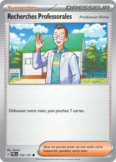 Image de la carte Pokemon Recherches Professorales 123/131