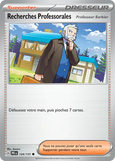 Image de la carte Pokemon Recherches Professorales 124/131