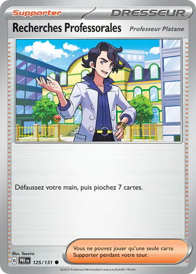 Image de la carte Pokemon Recherches Professorales 125/131