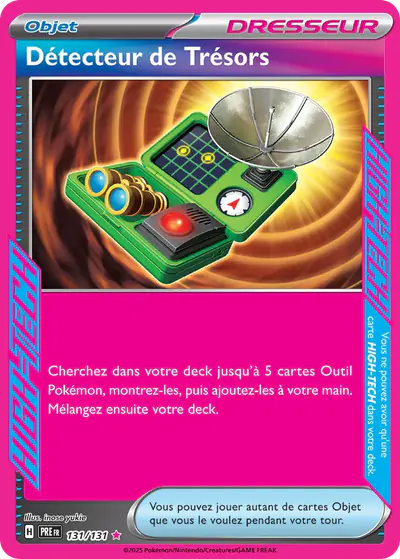 Image de la carte Pokemon Détecteur de Trésors 131/131