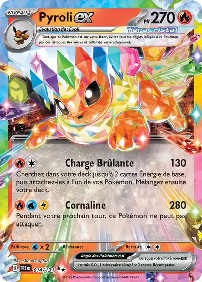 Image de la carte Pokemon Pyroli ex 014/131