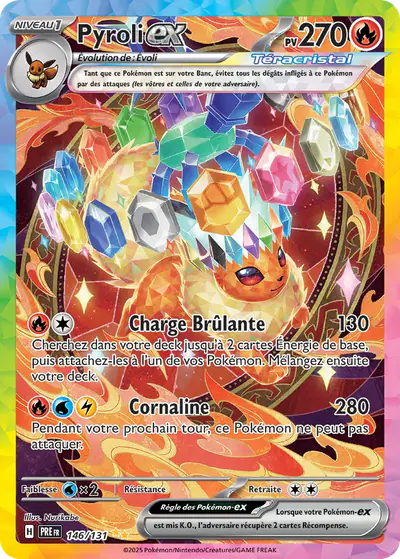 Image de la carte Pokemon Pyroli ex 146/131
