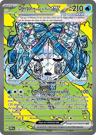 Image de la carte Pokemon Ogerpon Masque du Puits ex 152/131