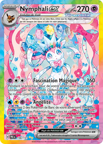 Image de la carte Pokemon Nymphali ex 156/131