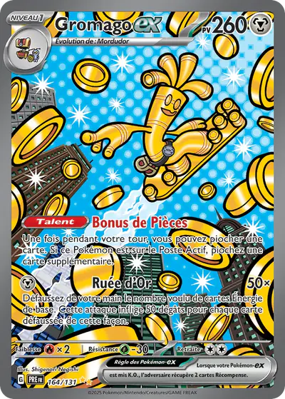 Image de la carte Pokemon Gromago ex 164/131