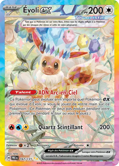 Image de la carte Pokemon Évoli ex 167/131