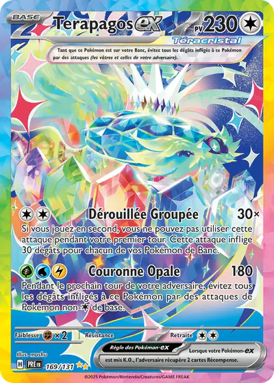 Image de la carte Pokemon Terapagos ex 169/131