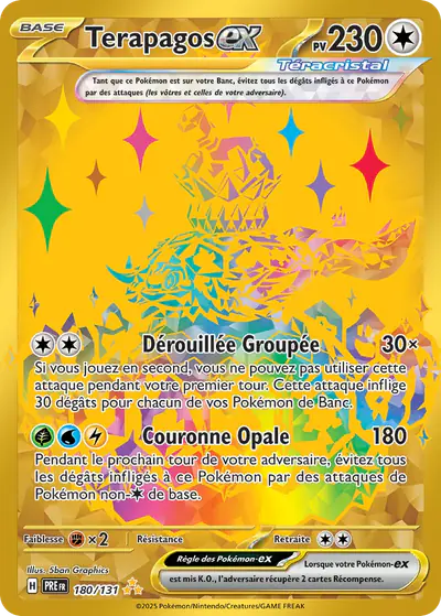 Image de la carte Pokemon Terapagos ex 180/131
