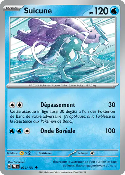Image de la carte Pokemon Suicune 024/131