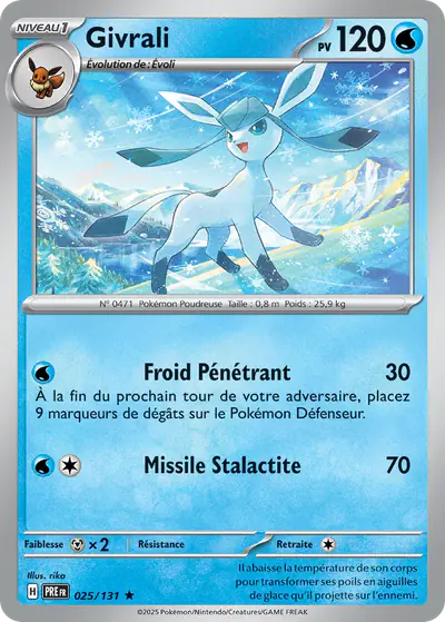 Image de la carte Pokemon Givrali 025/131