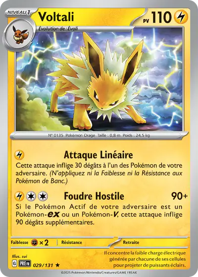 Image de la carte Pokemon Voltali 029/131