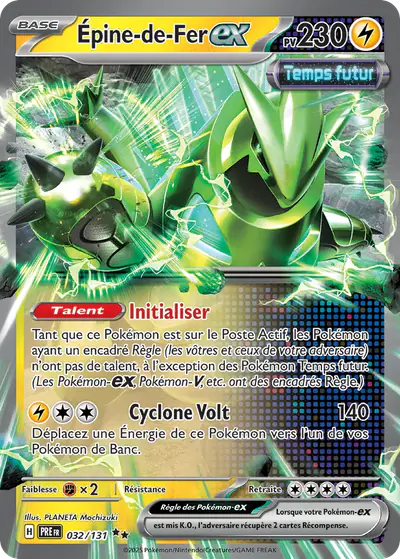 Image de la carte Pokemon Épine-de-Fer ex 032/131