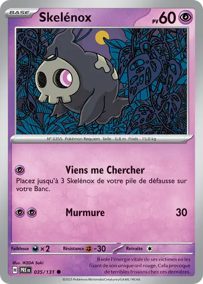 Image de la carte Pokemon Skelénox 035/131