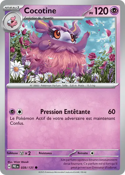 Image de la carte Pokemon Cocotine 039/131