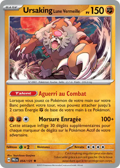 Image de la carte Pokemon Ursaking Lune Vermeille 054/131