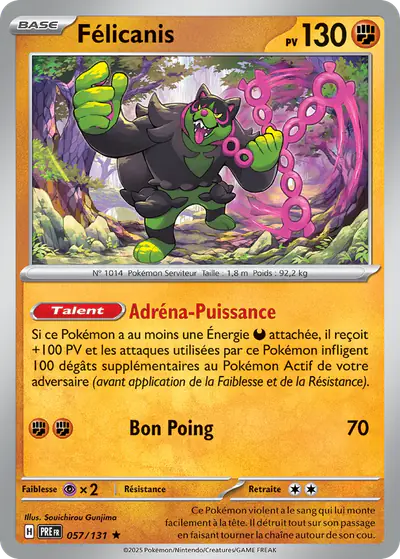 Image de la carte Pokemon Félicanis 057/131