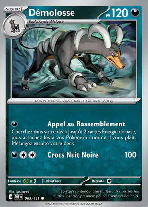D&eacute;molosse 063/131
