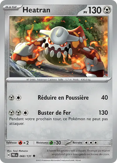 Image de la carte Pokemon Heatran 068/131