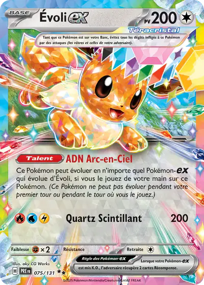 Image de la carte Pokemon Évoli ex 075/131
