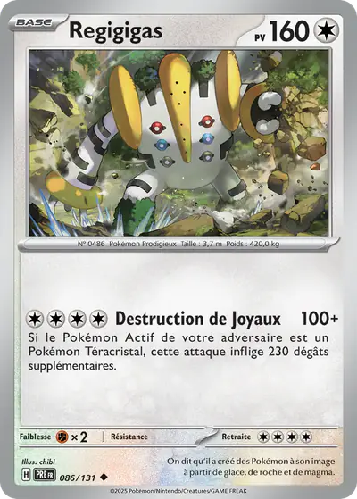 Image de la carte Pokemon Regigigas 086/131