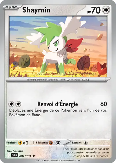 Image de la carte Pokemon Shaymin 087/131