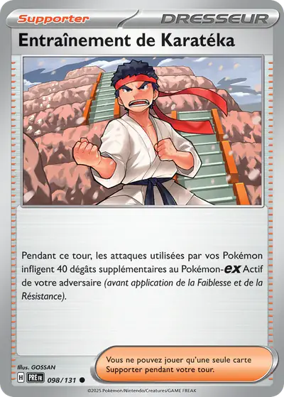Image de la carte Pokemon Entraînement de Karatéka 098/131